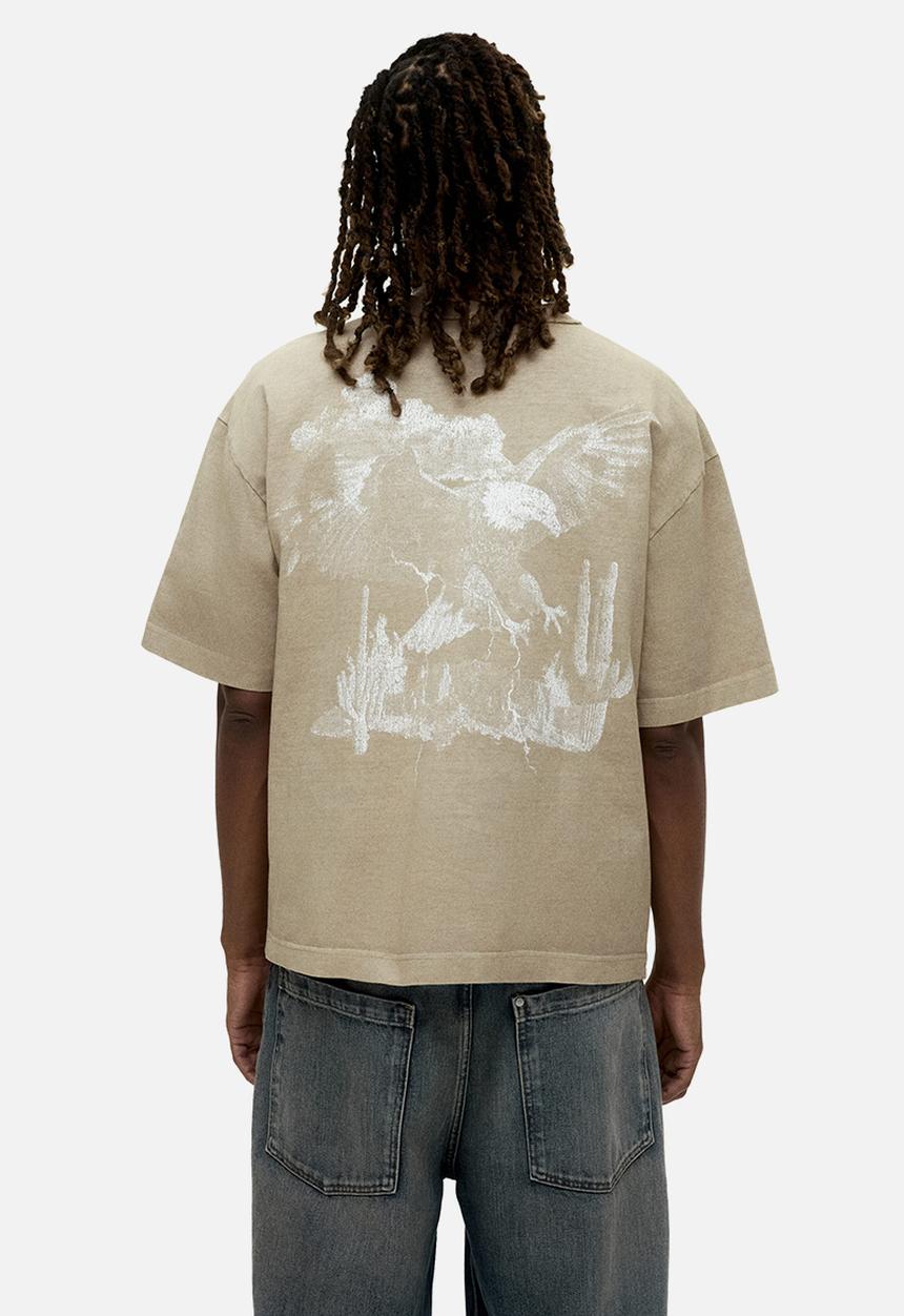 H&M - Loose fit printed T-shirt - beige