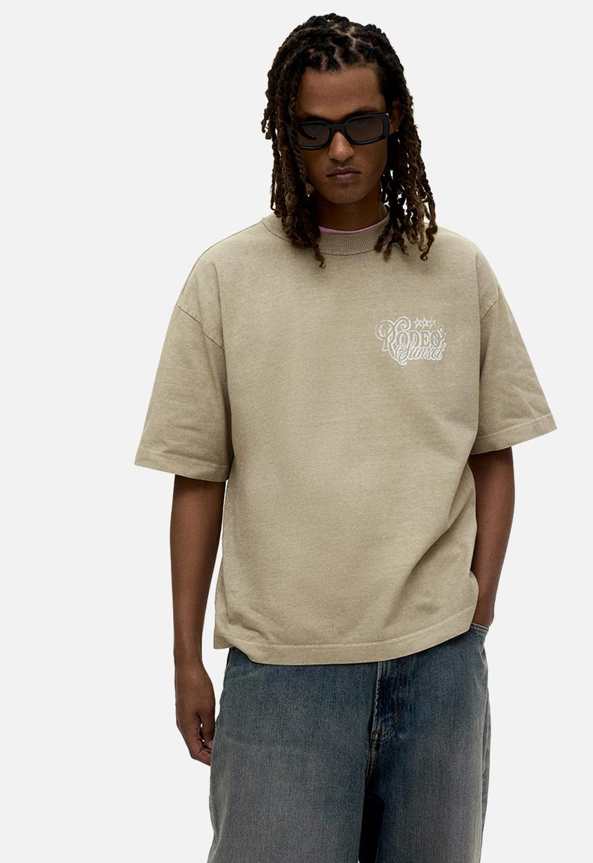 H&M - Loose fit printed T-shirt - beige