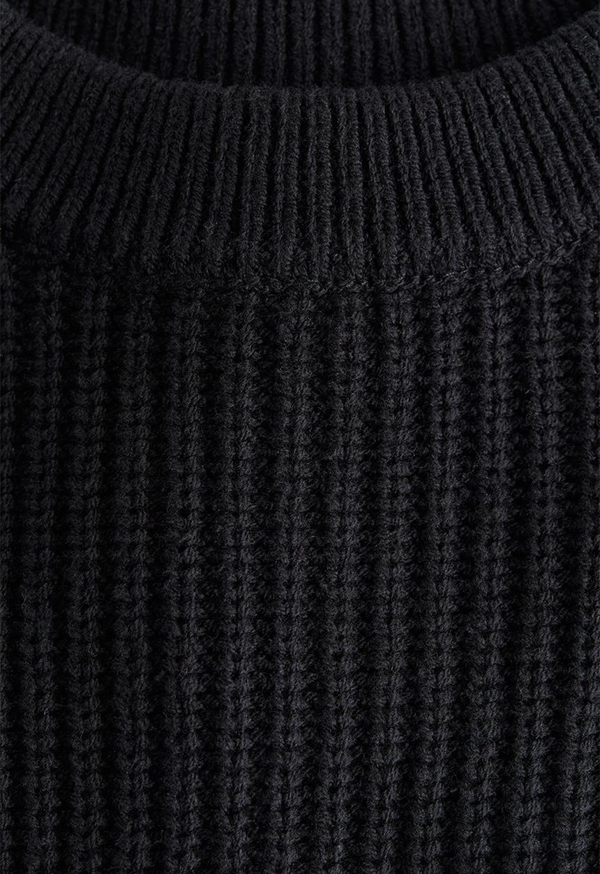 H&M - Cotton-blend jumper - black/striped 