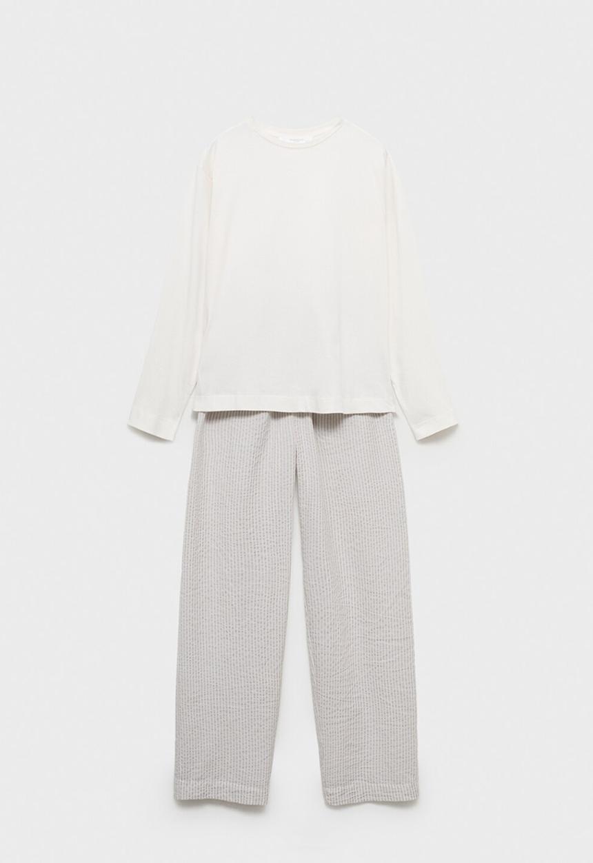 MANGO - Pyjama comboser- stone