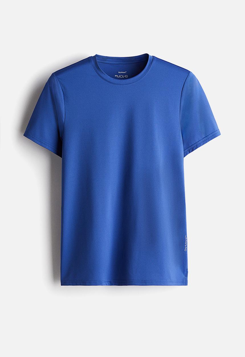 H&M - Regular fit sports top with drymove™ - blue