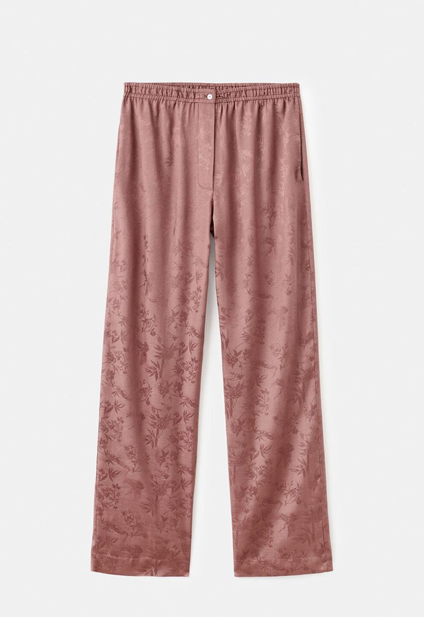 MANGO - Pyjama trouser quars- brown