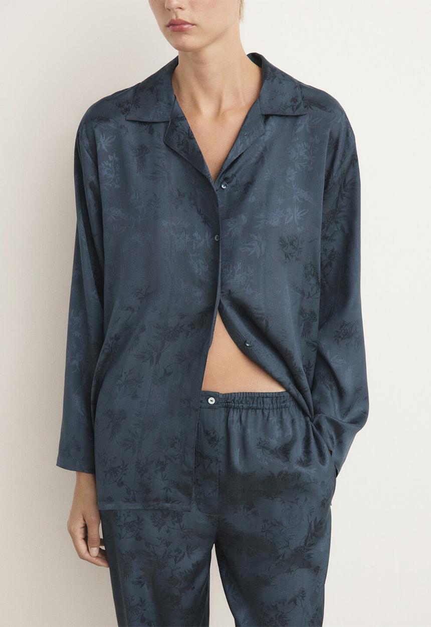 MANGO - Pyjama trouser quars- dark blue