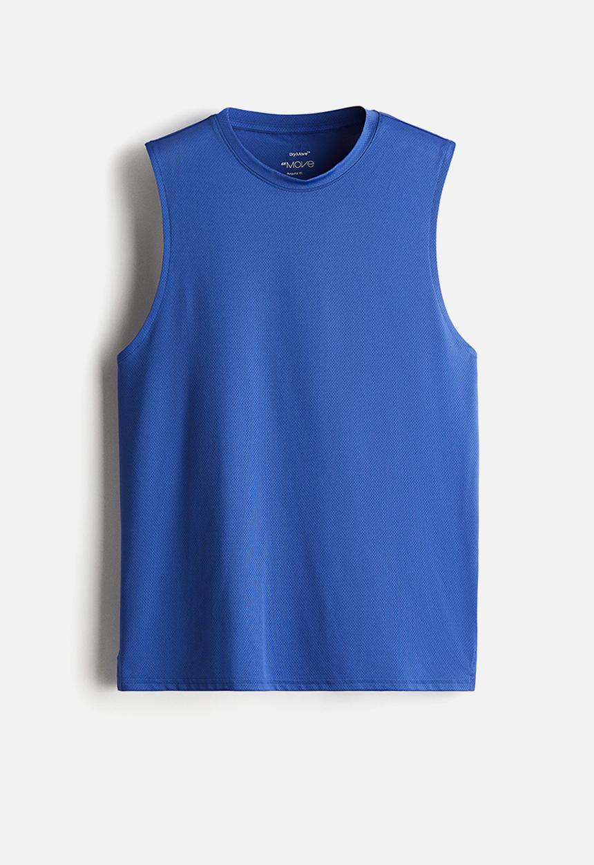 H&M - Regular fit sports vest top with drymove™ - blue