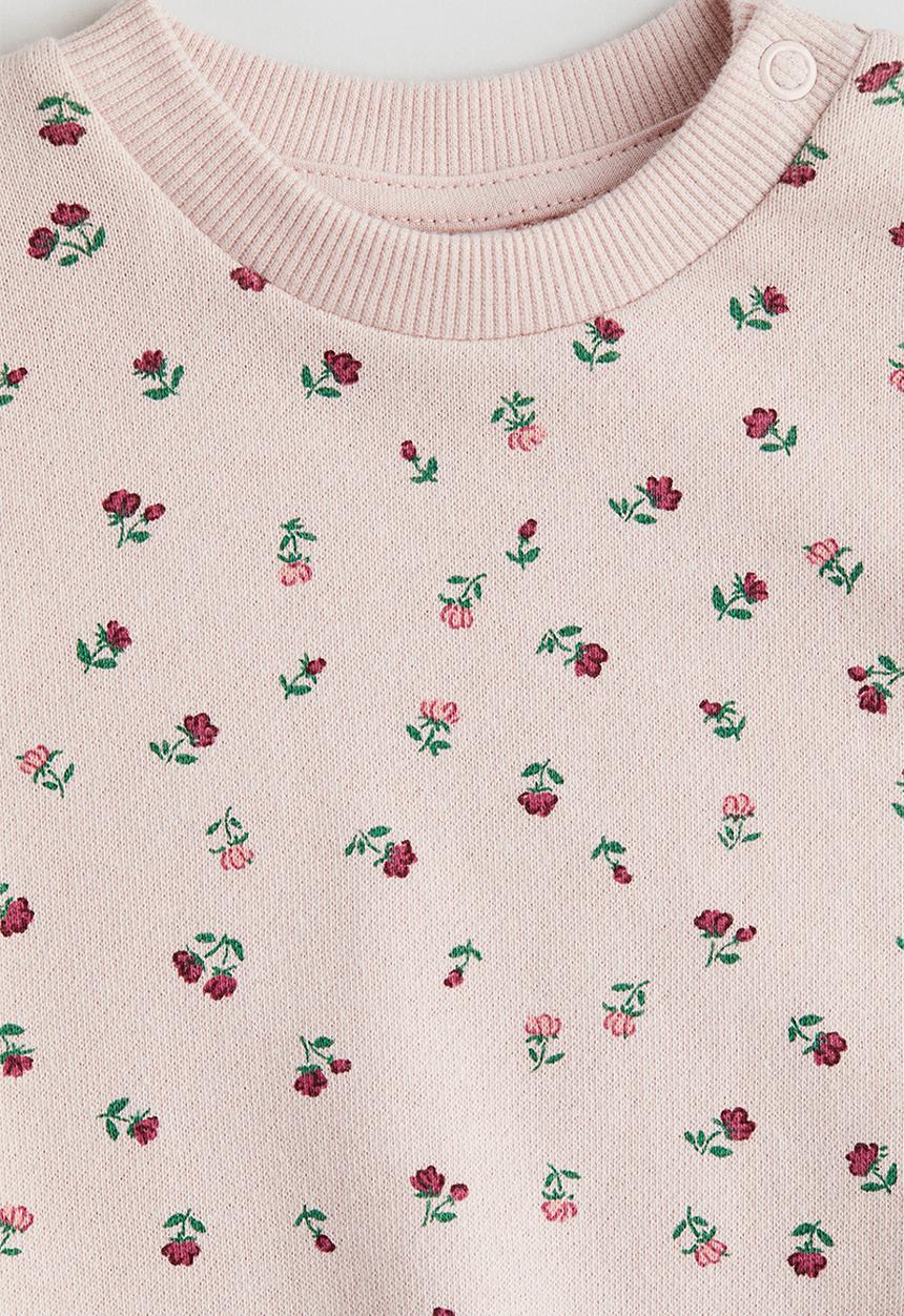 H&M - Printed sweatshirt - light pink/floral 