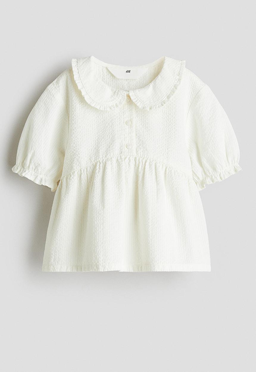 H&M - Peplum blouse - white