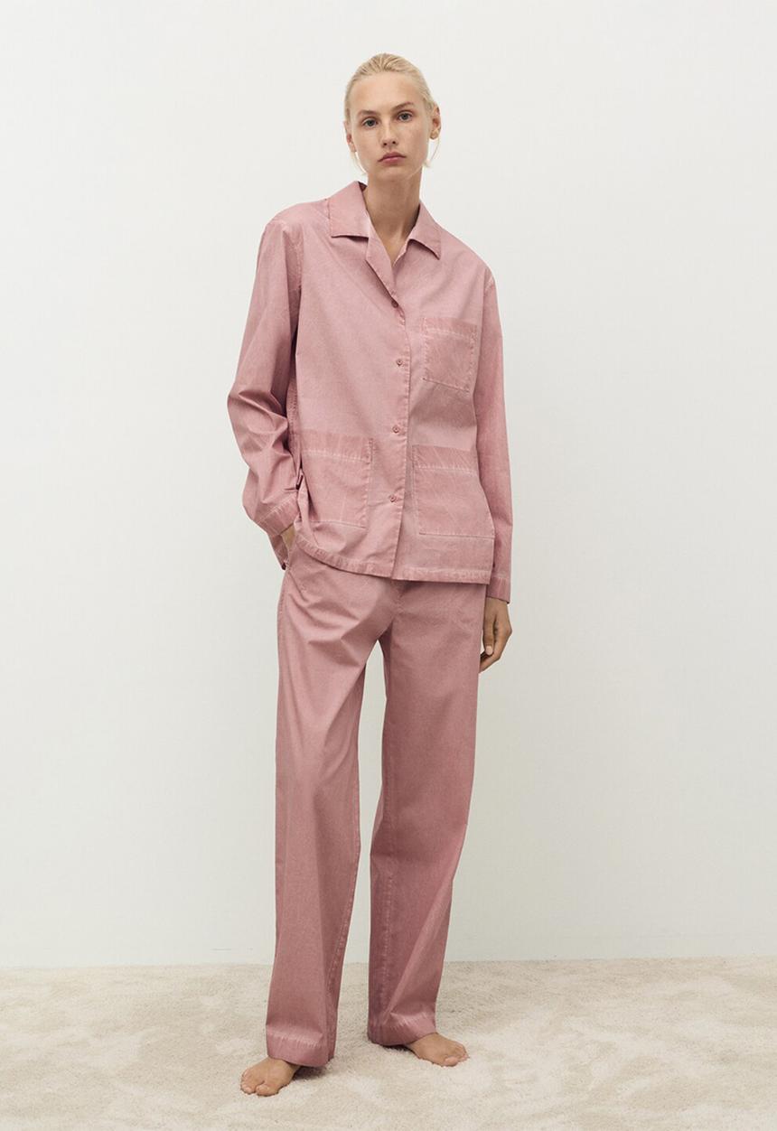 MANGO - Pyjama trouser felipe- medium pink