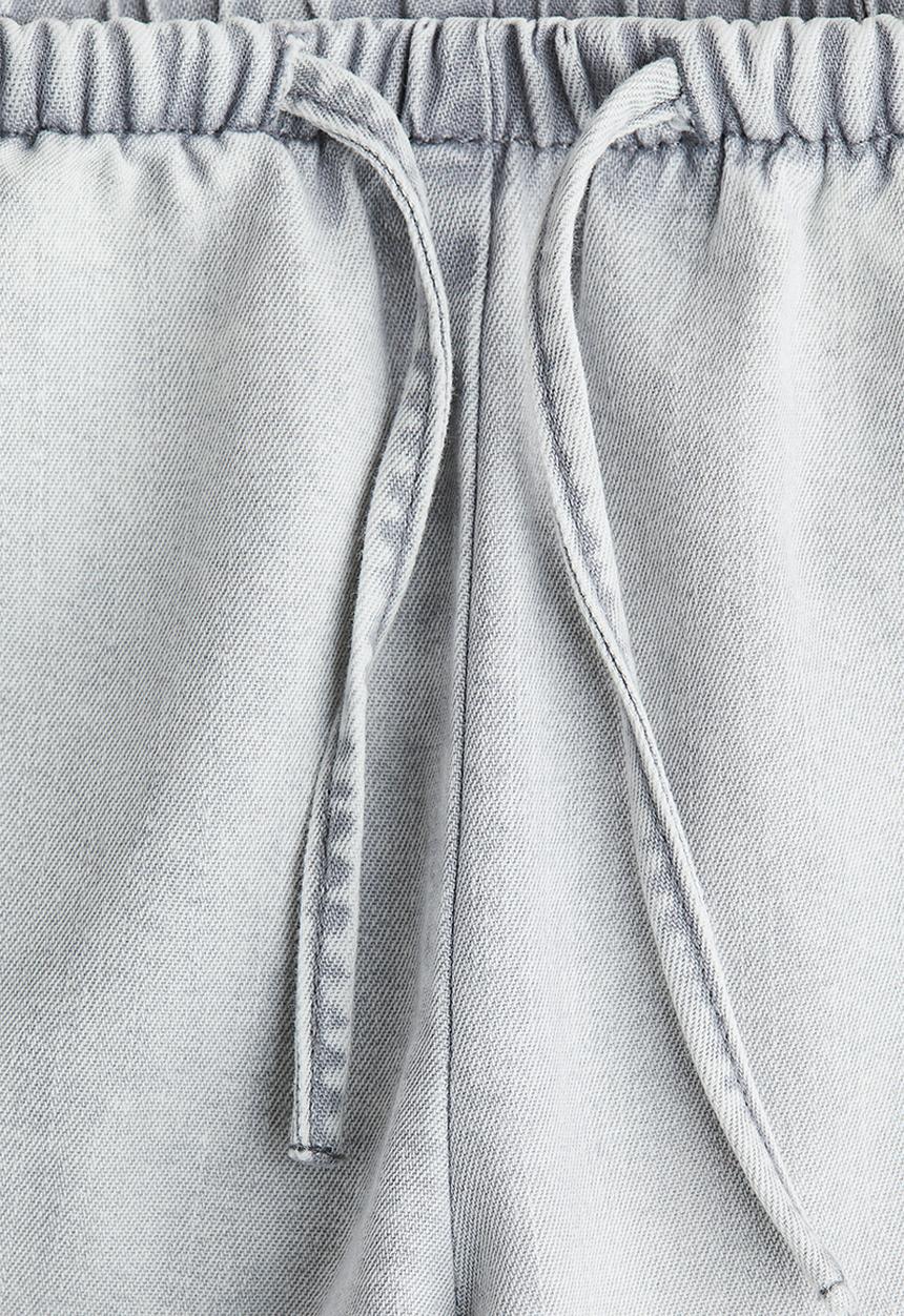 H&M - Wide leg jeans -  light denim grey 