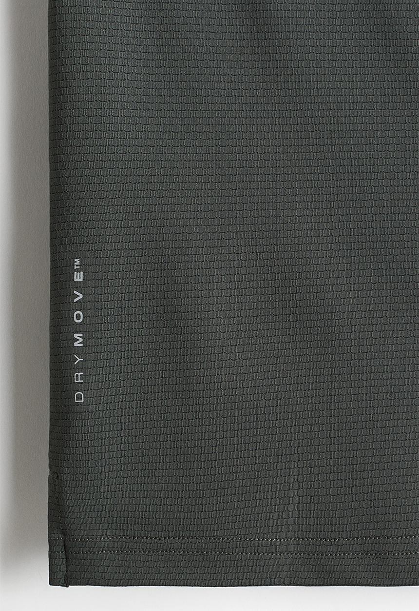 H&M - Muscle fit sports top with drymove™ - dark khaki green