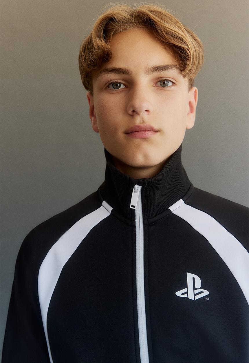 H&M - Track jacket - black playstation