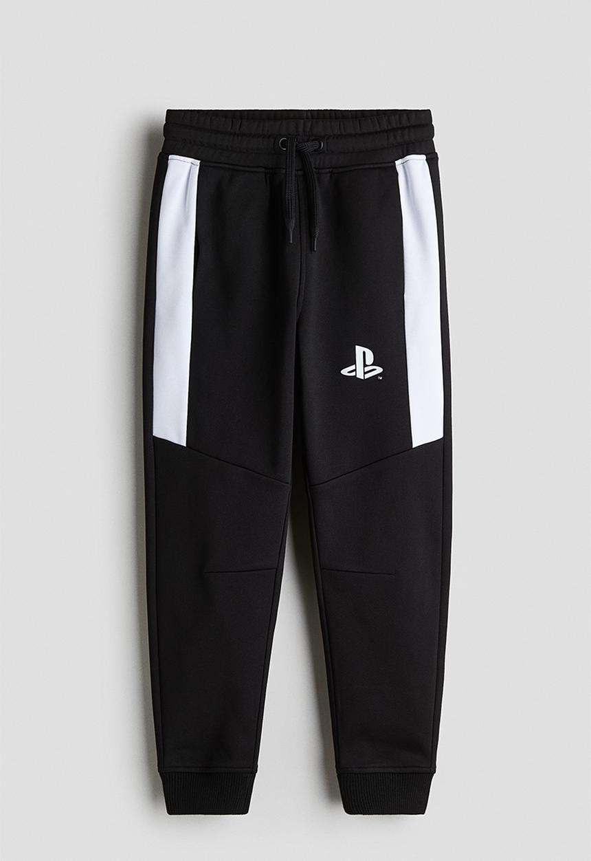 H&M - Jersey joggers - black playstation