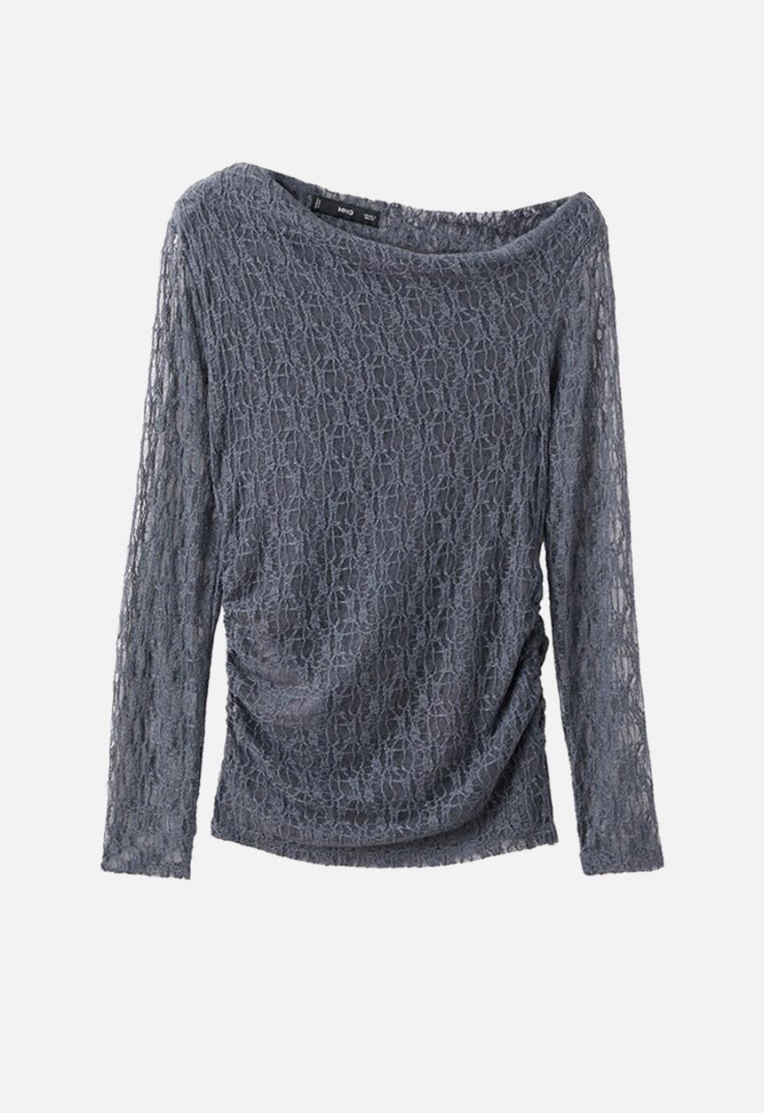 MANGO - Top xpatri - gray