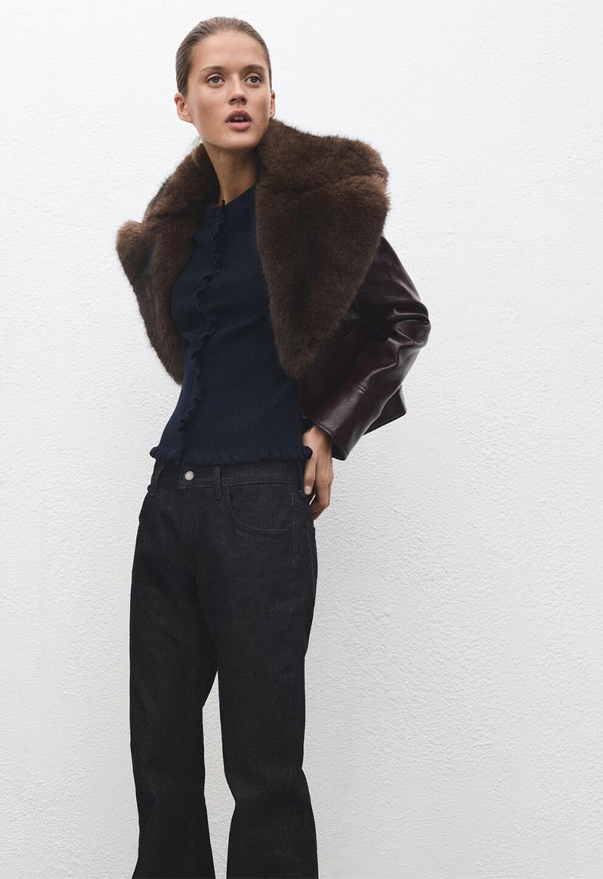 MANGO - Cardigan waves - navy