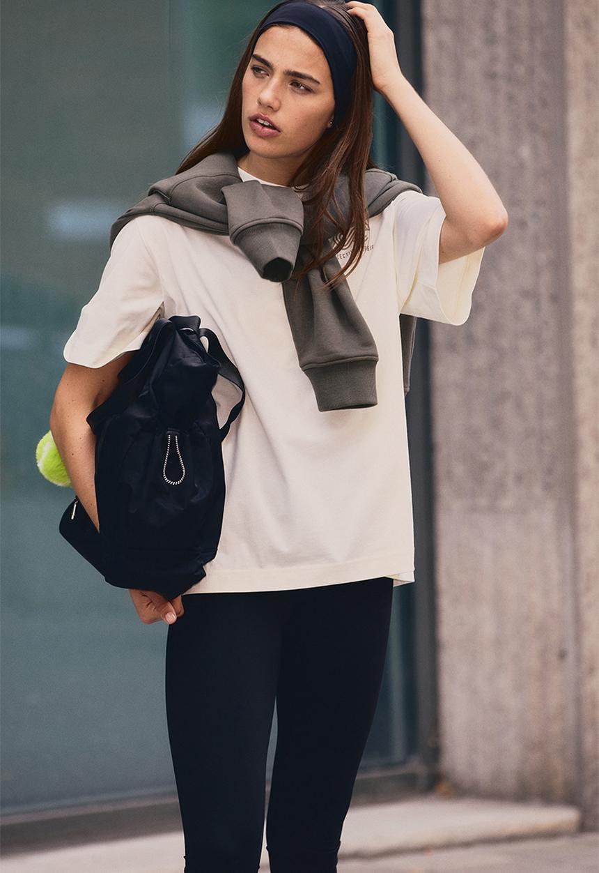 H&M - Sports top with drymove™ - ivory white