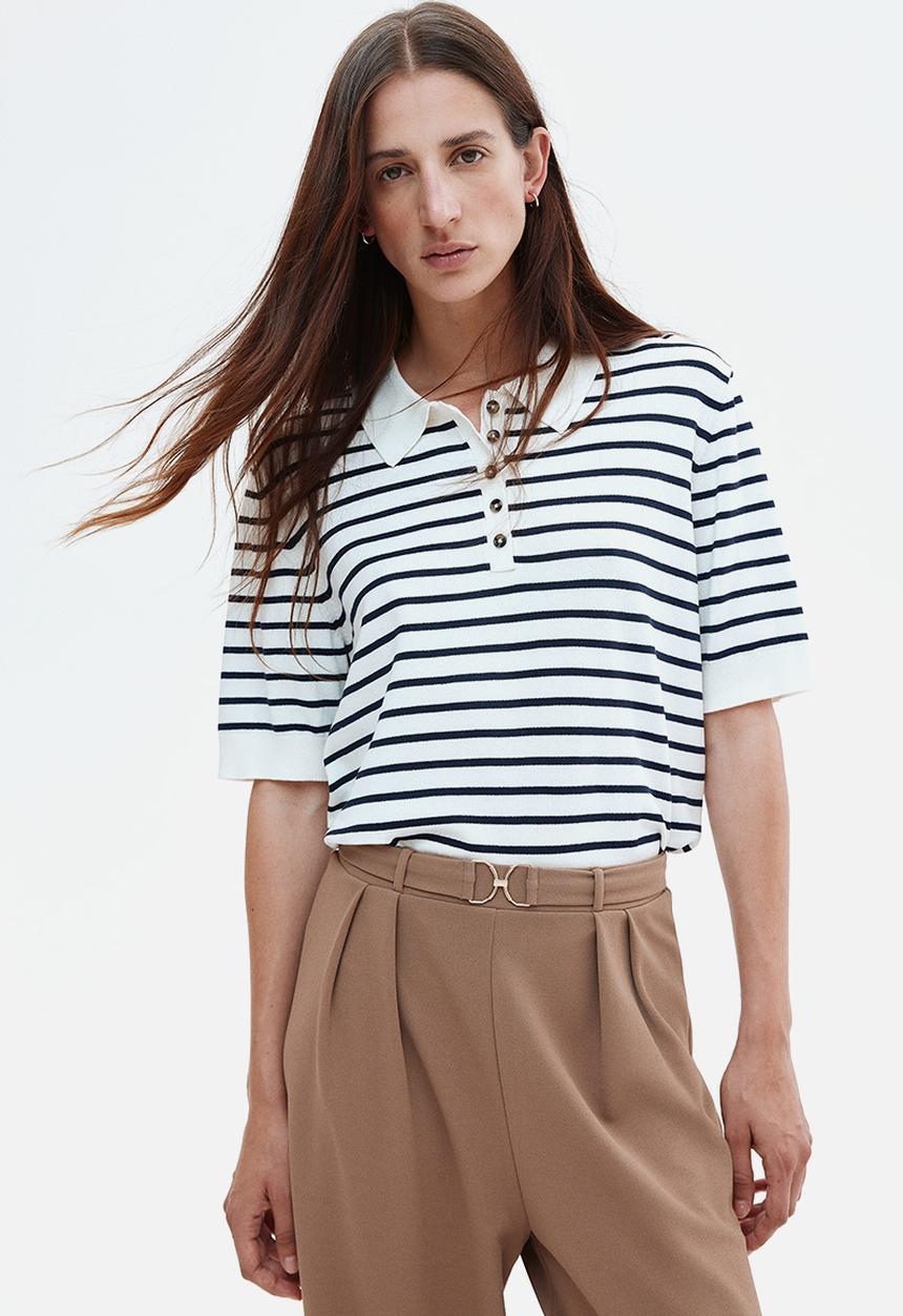H&M - Buckle-detail tailored trousers - brown