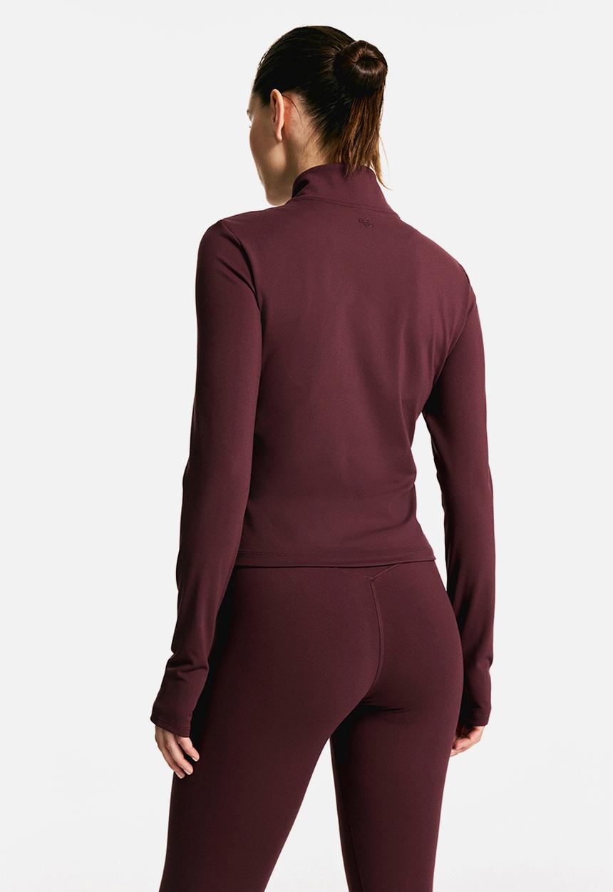 H&M - Zip-through sports jacket with softmove™ - light burgundy