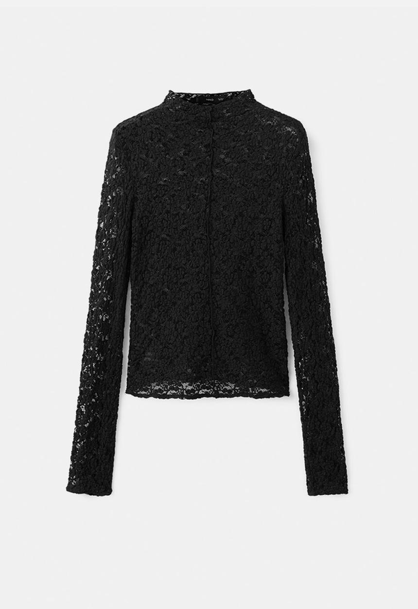 MANGO - Top xselena - black
