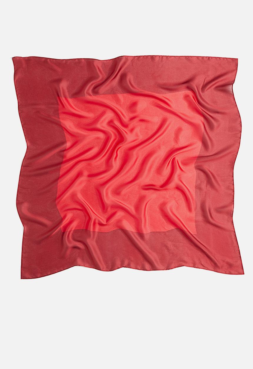 H&M - Patterned scarf - red & dark red