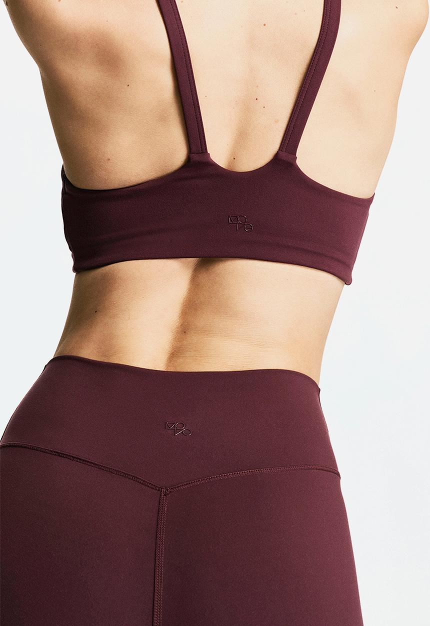 H&M - Medium support sports bra with softmove™ - light burgundy 