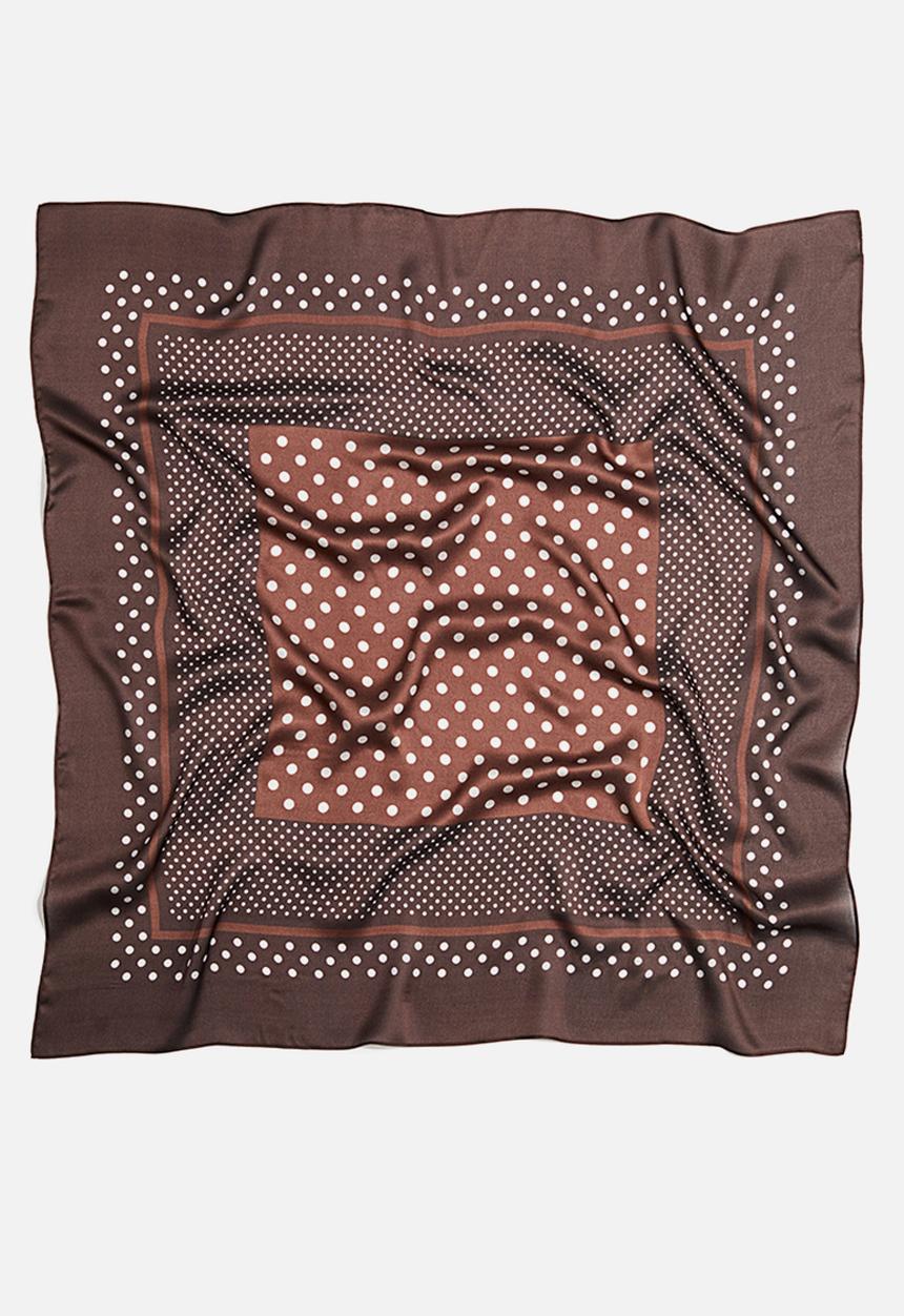 H&M - Patterned scarf - dark brown spotted