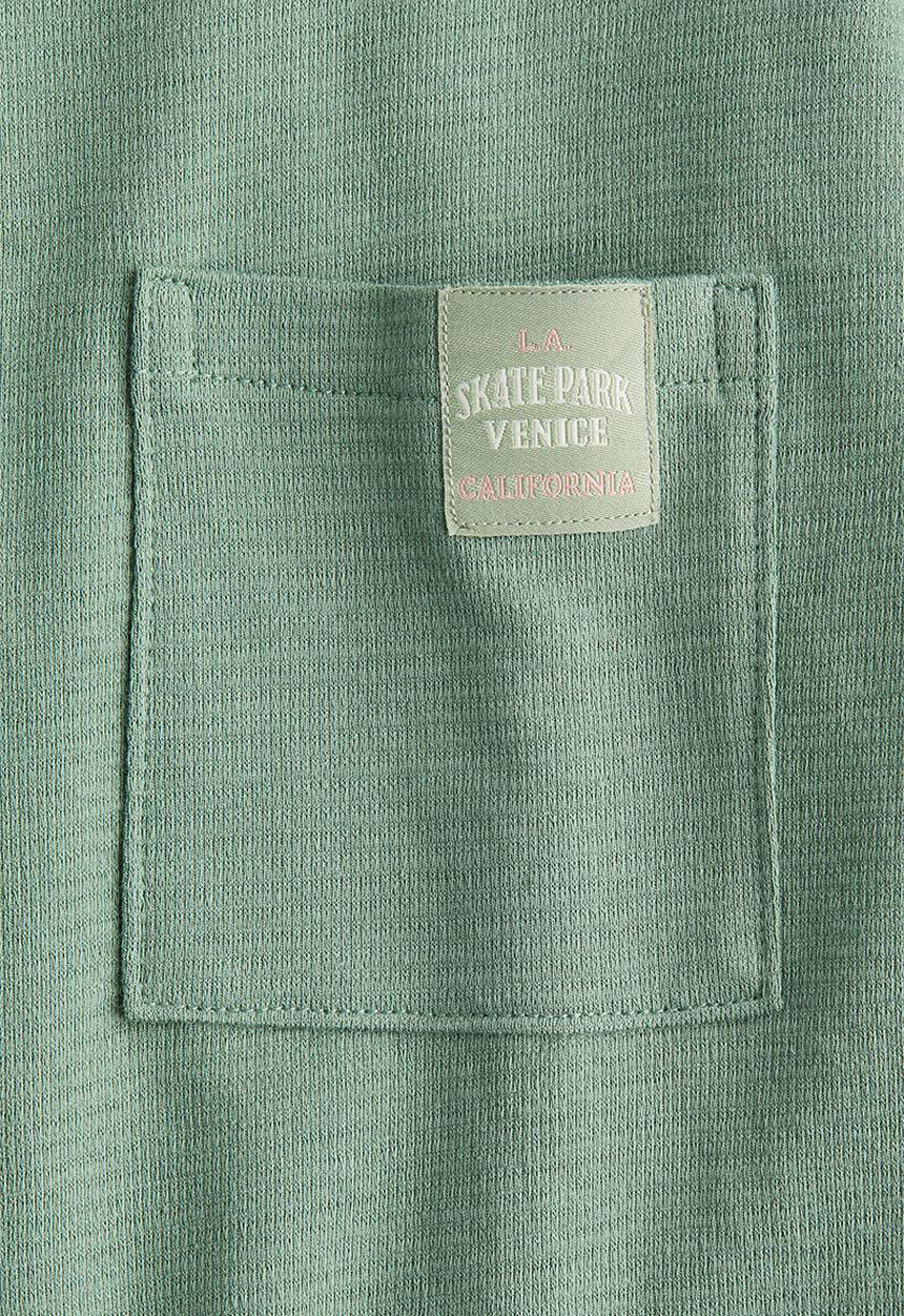 H&M - Jacquard-jersey cotton T-shirt - green