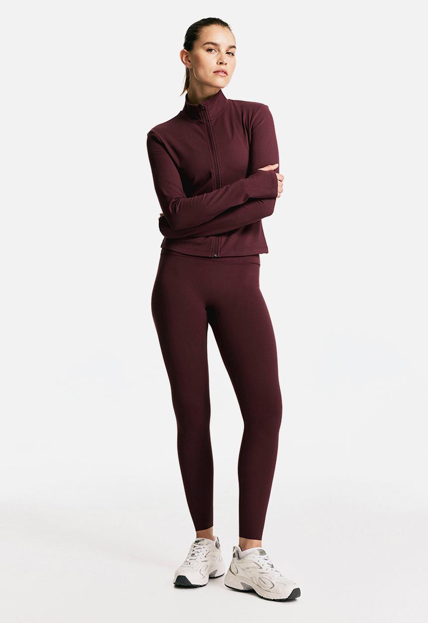 H&M - Sports leggings with softmove™ - light burgundy