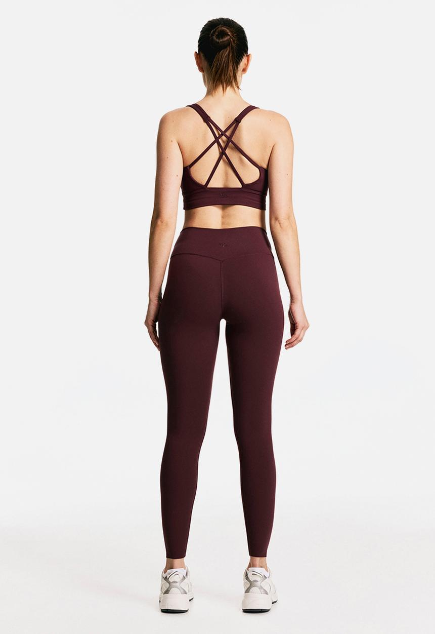 H&M - Sports leggings with softmove™ - light burgundy
