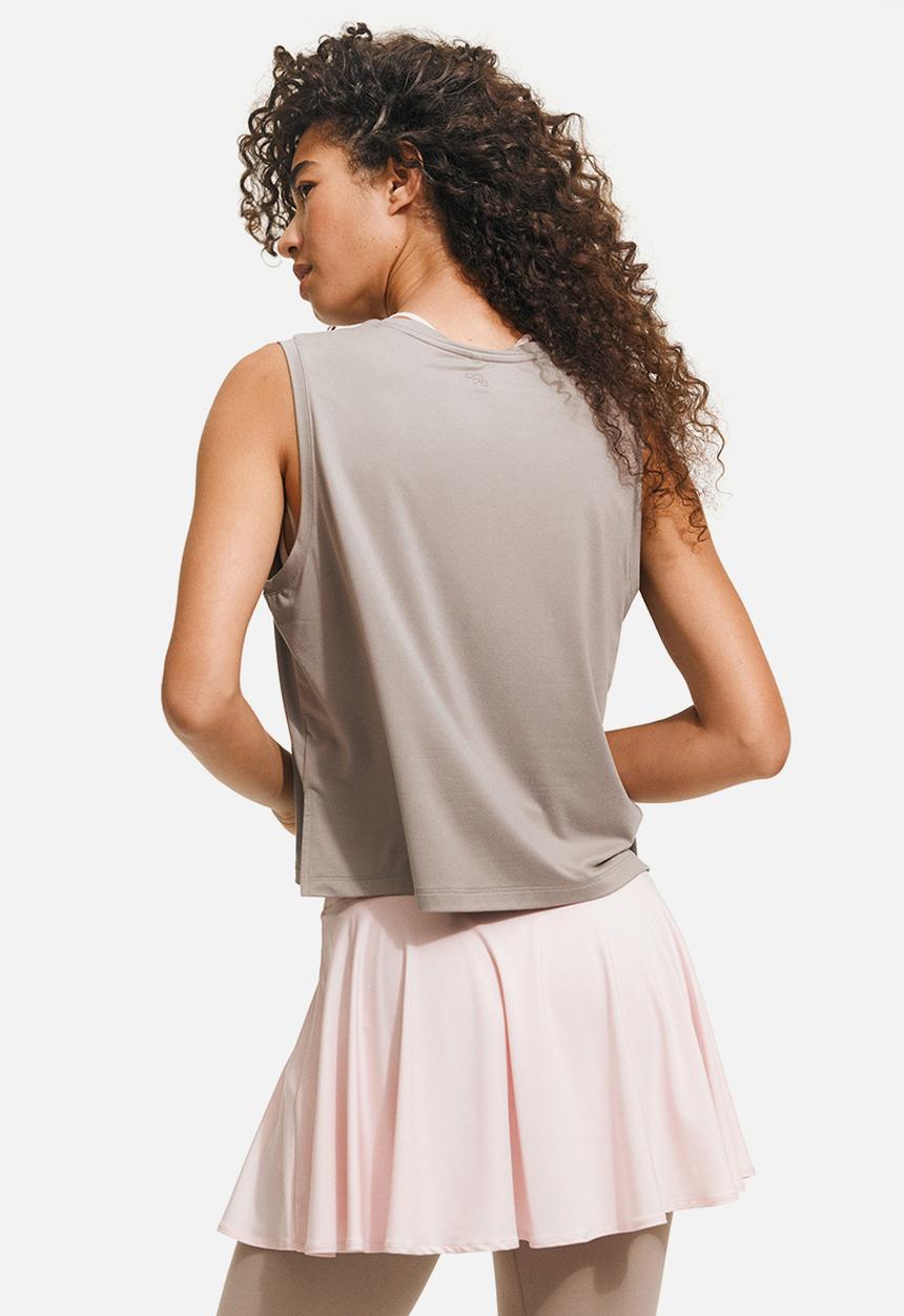 H&M - Boxy-style sports vest top with drymove™ - warm grey 