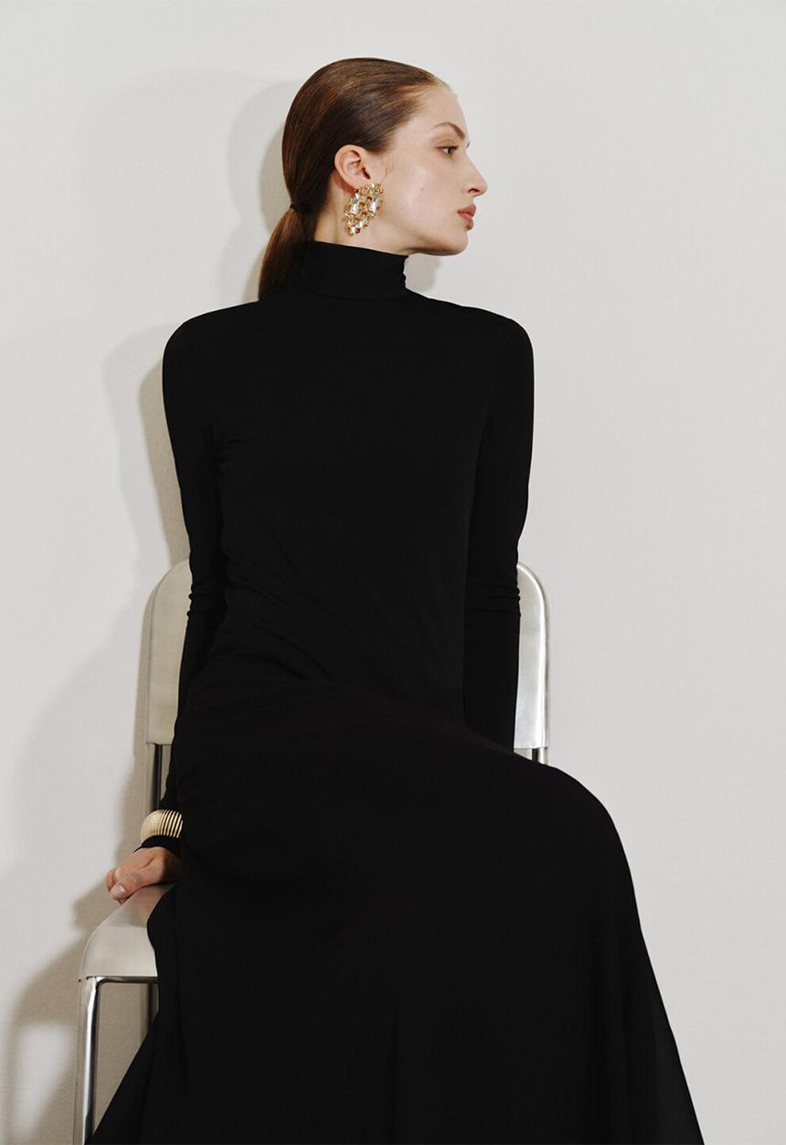 MANGO - Dress lory - black