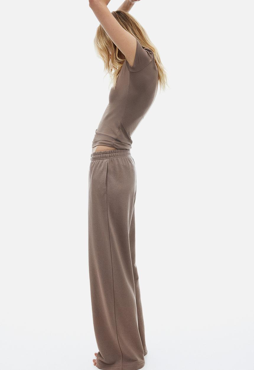 H&M - Sweatpants - dusty brown