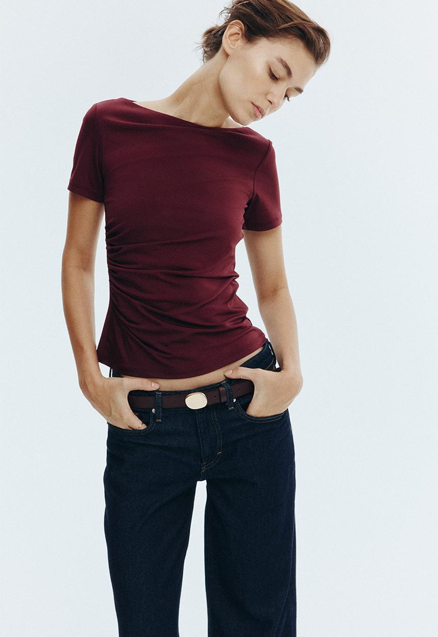H&M - Ruched top - 1288749003