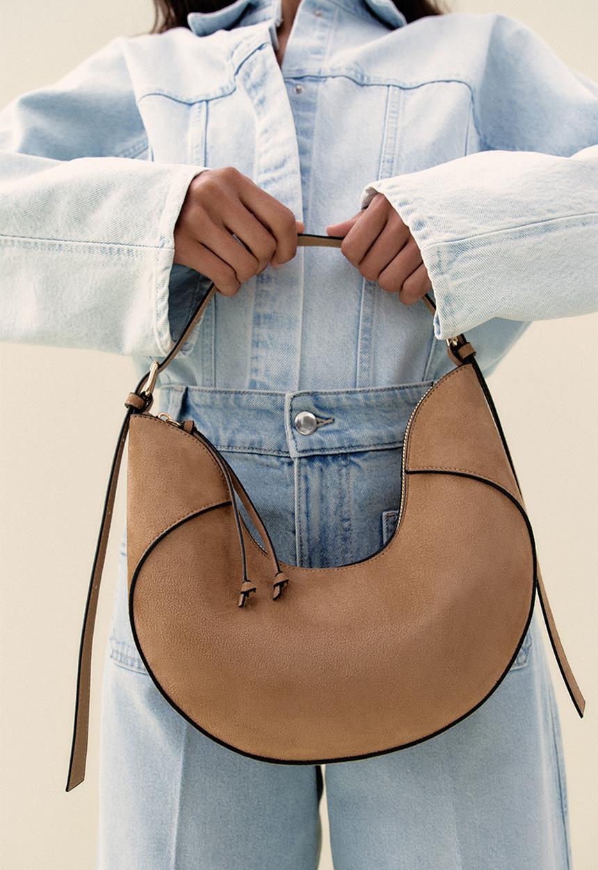 H&M - U-shaped shoulder bag - beige
