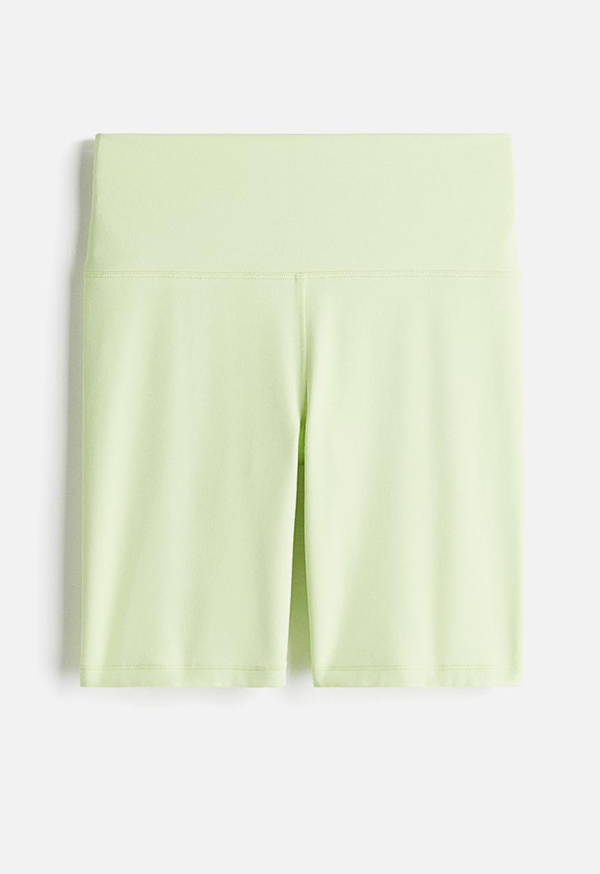 H&M - Sports cycling shorts with softmove™ lycra® - light green