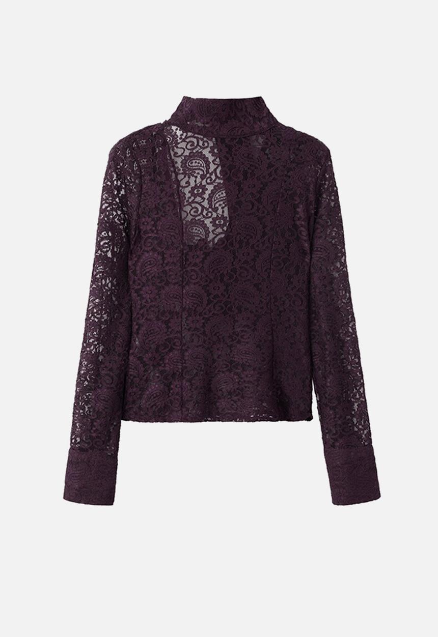 MANGO - Shirt xgrace - dark red