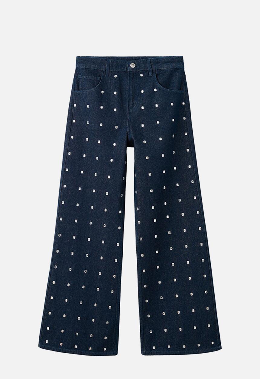 MANGO - Jeans leo - open blue
