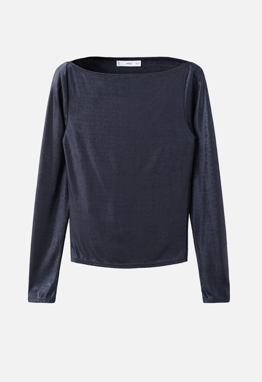 MANGO - T-shirt xlalo - navy