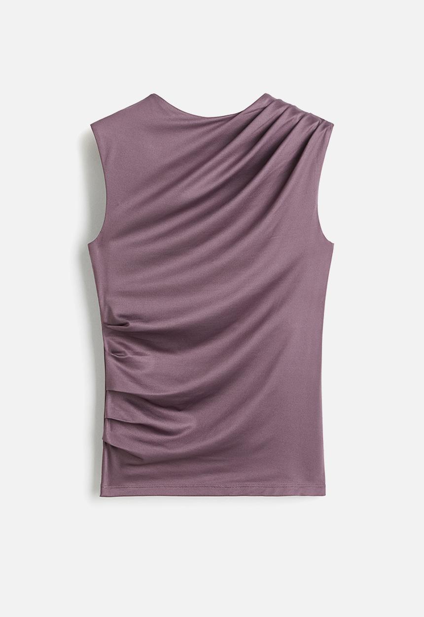 H&M - Draped vest top - dusty purple