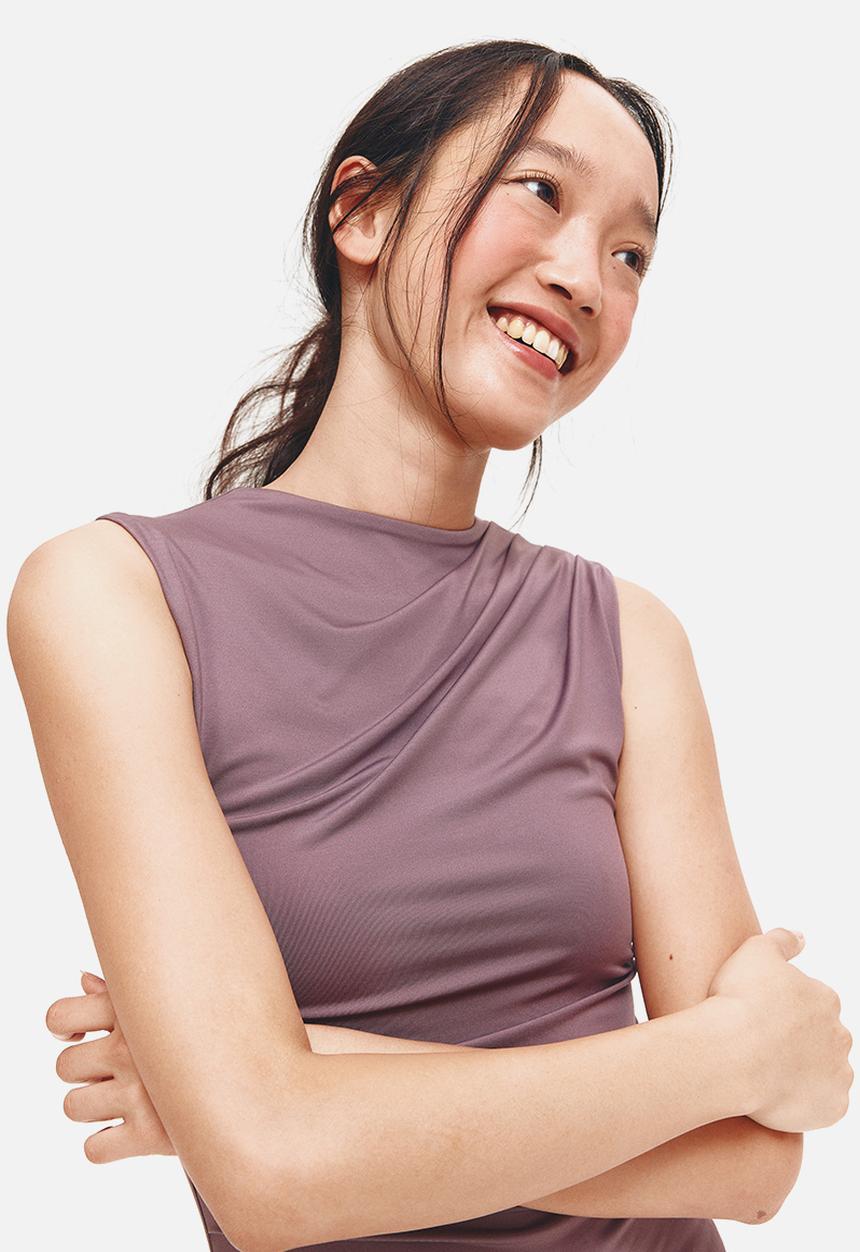 H&M - Draped vest top - dusty purple