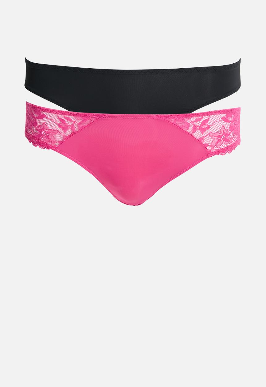 DORINA - Willa-2pp brief - pink & black