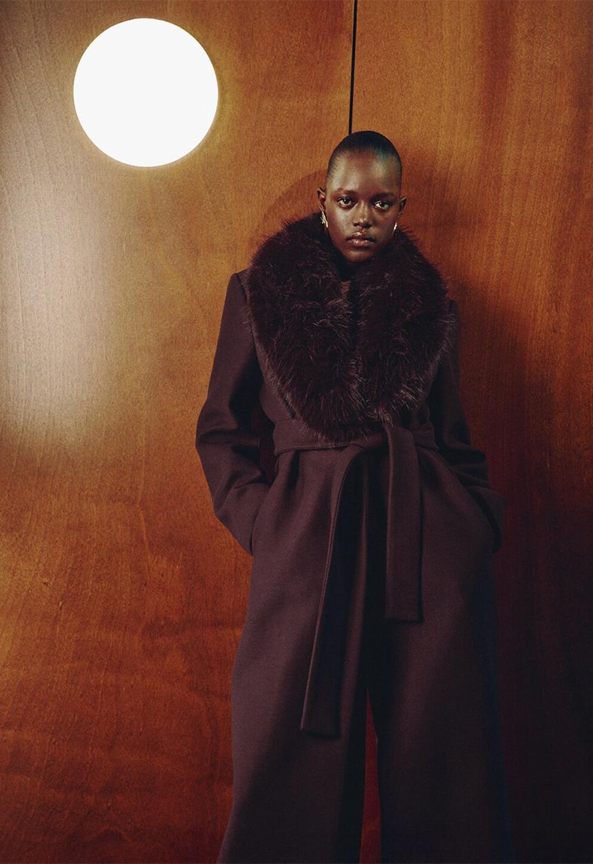 Coat dolce - dark red