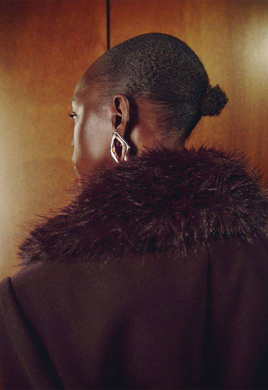 MANGO - Coat dolce - dark red
