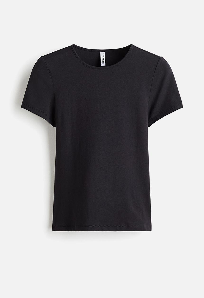 H&M - Microfibre T-shirt - black