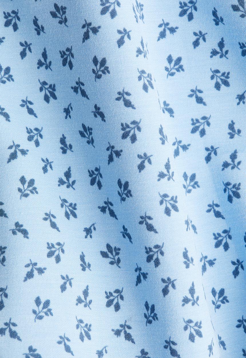 H&M - Pleated scuba skort - light blue floral