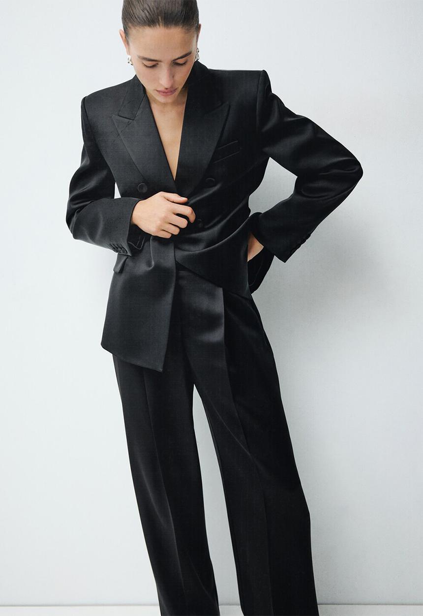 MANGO - Trousers gilda - black