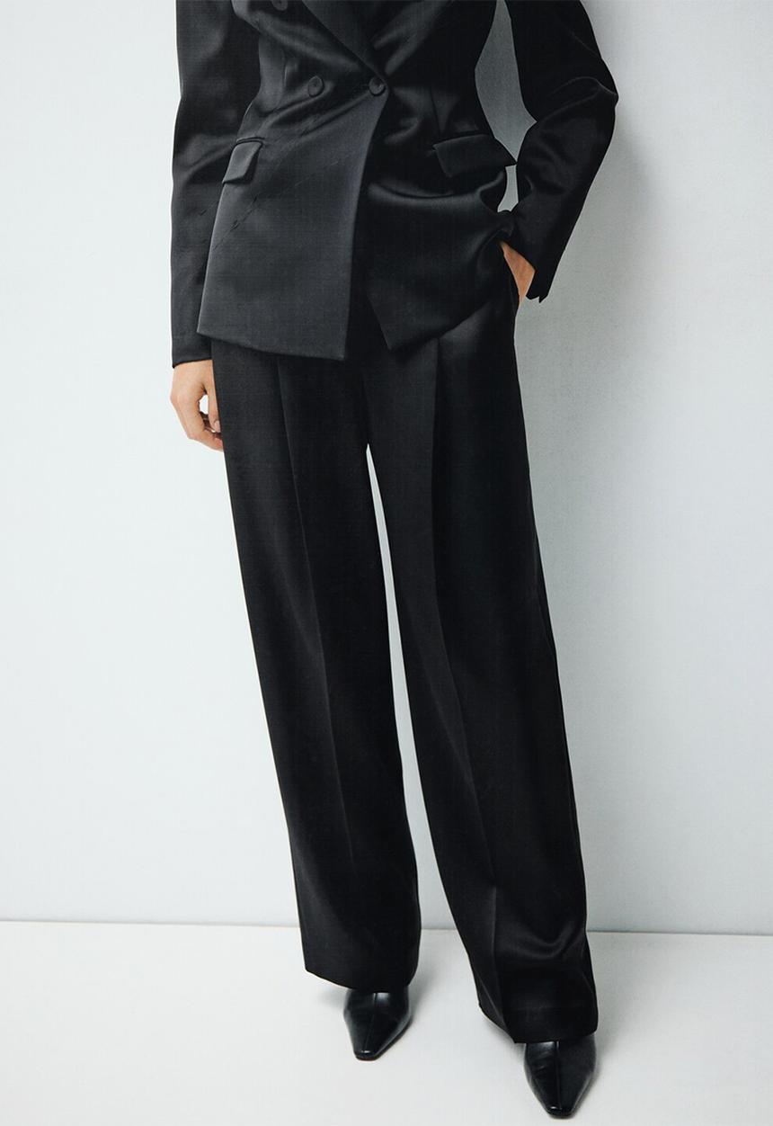MANGO - Trousers gilda - black