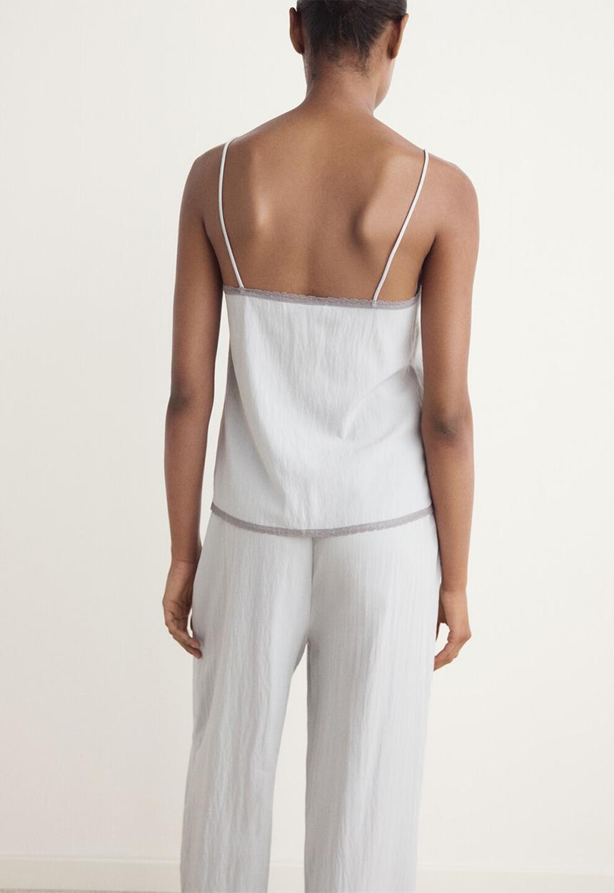 MANGO - Pyjama top paraiso- grey