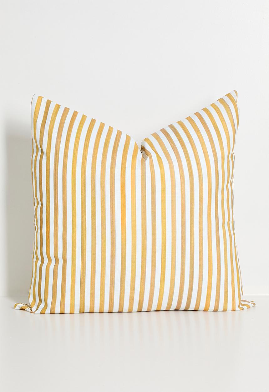 Sixth Floor - Stripe printed cushion cover - Rust