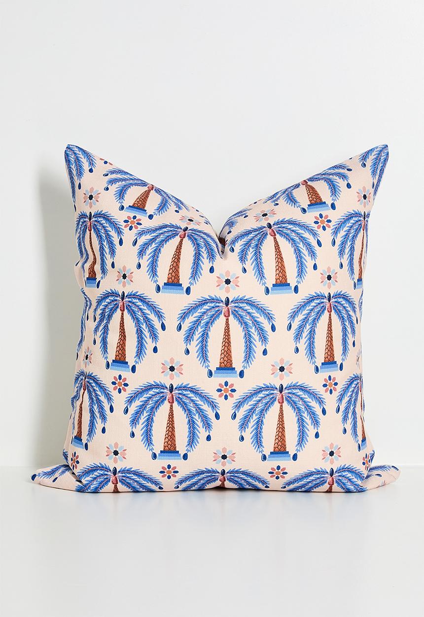 Grey Gardens - Blu palm - cushion cover
