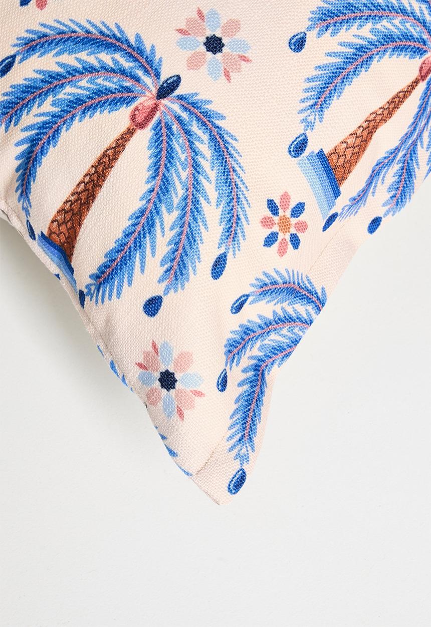 Grey Gardens - Blu palm - cushion cover