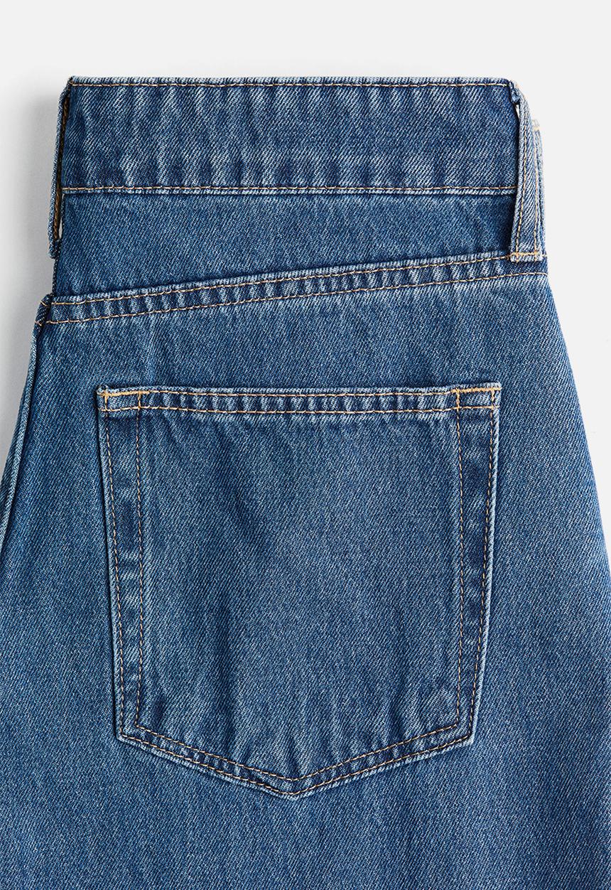 H&M - Wide high jeans - denim blue